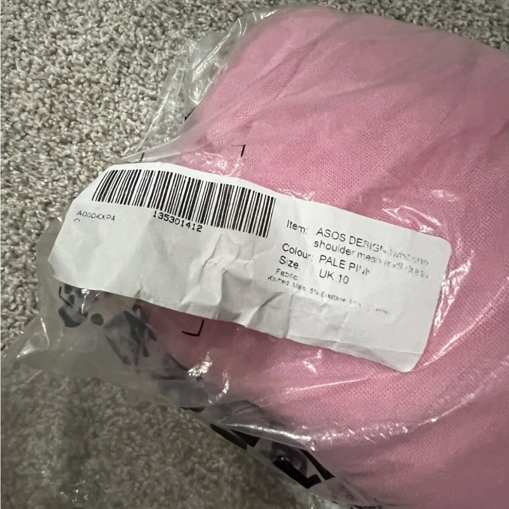 ASOS One-Shoulder Light Pink Ruched Evening Gown - Picture 11 of 11